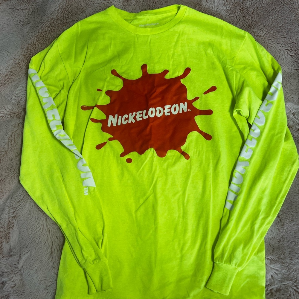 H&M Neon Green Long Sleeve Shirt